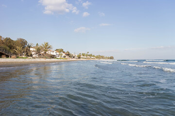 Wild beach near Perivola. Cyprus.