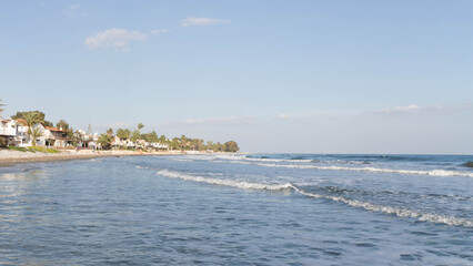 Amazing view of coastal area in Cyprus. Perivolia Beach.