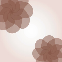 エレガントなブラウンの花の背景