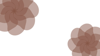 エレガントなブラウンの花の背景