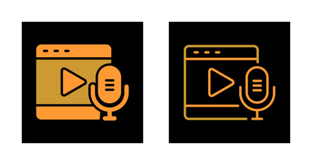 Podcast Playlist Icon Design