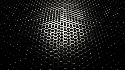 Black Metal Speaker Grill Close up Dramatic Lighting Abstract Background Texture.jpg