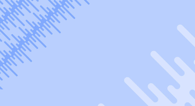 Abstract background features light blue and periwinkle fluid shapes moving in parallel structure. Creating unique and dynamic composition. Excellent digital marketing backdrop.