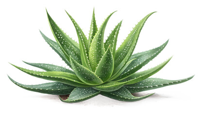 Fototapeta premium Aloe Vera Plant PNG – Transparent Medicinal Succulent Illustration