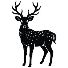 Obraz premium deer-with-glowing-antlers.eps