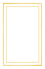 Obraz premium Elegant and minimalist golden rectangular frame with a clean, crisp border design, ideal for sophisticated graphic projects requiring a touch of refined simplicity and visual appeal