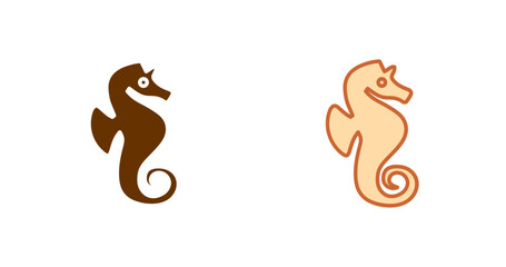 Sea Horse Vector Icon © Muhammad