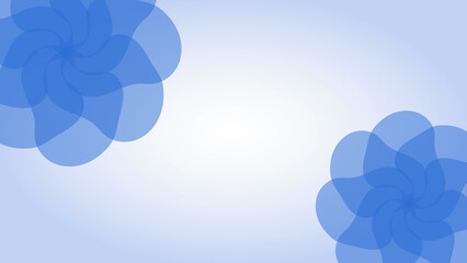 エレガントな青い花の背景イラスト