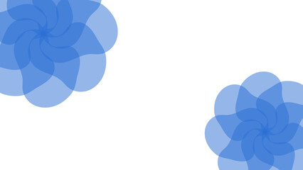 エレガントな青い花の背景イラスト