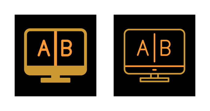 AB Testing Icon Design