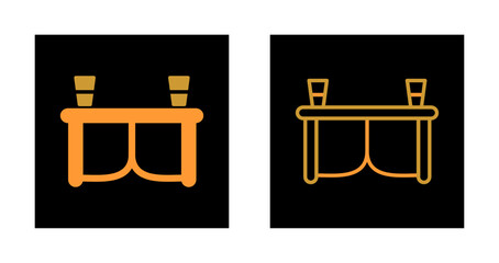 Fototapeta premium Table Icon Design
