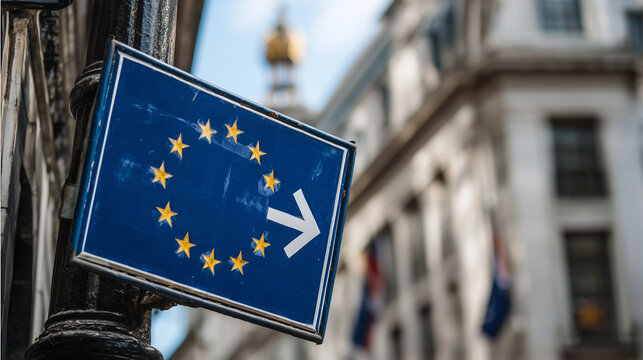 exit eu flag waving