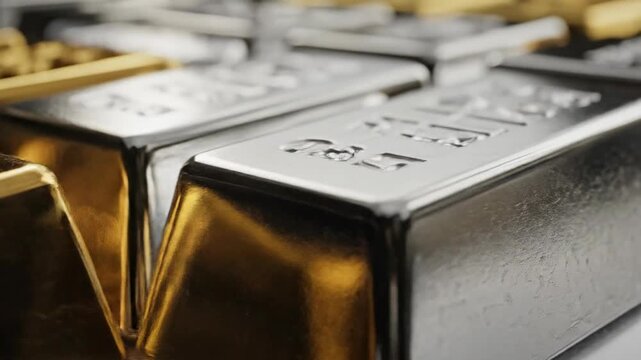gold bars on the table