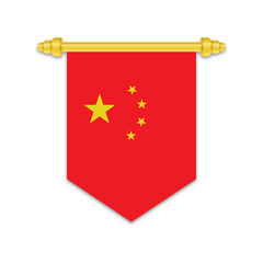 Pennant with the flag of China