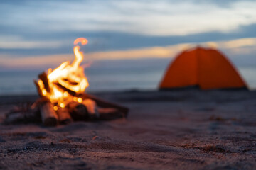 焚火とキャンプ