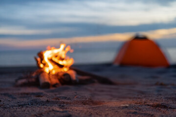 焚火とキャンプ