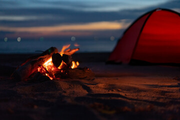 焚火とキャンプ