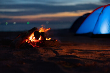 焚火とキャンプ