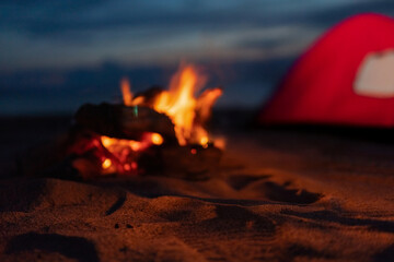 焚火とキャンプ