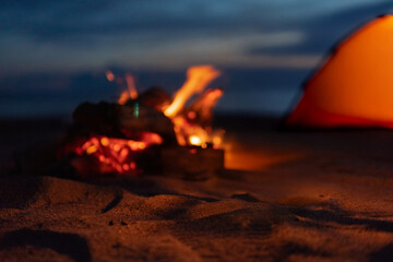 焚火とキャンプ