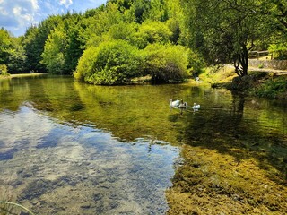 sources of the Sponga River in Canistro