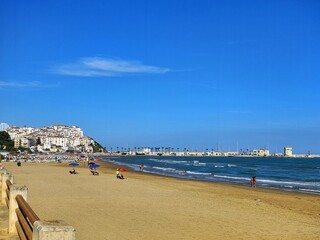 view of Rodi Garganico with its beach