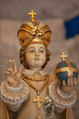 A statue of Jesus Christ as a child