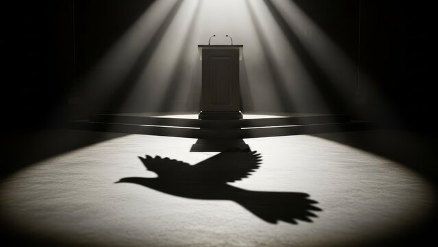 Dr. King's Impact: Podium-Dove Shadow