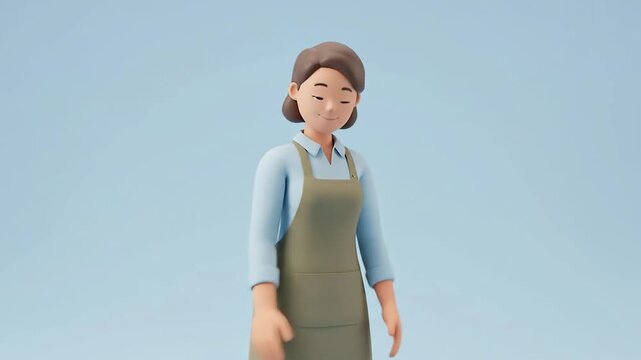 Animated character applause sequence showcasing professional acknowledgment and encouragement