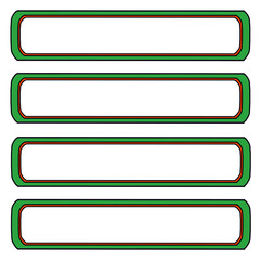 set of colorful banners