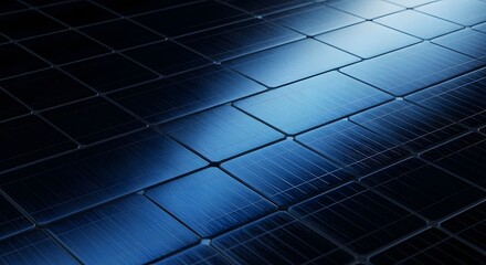 Abstract Texture Background Pattern Design Wallpaper Surface Solar Panel Photovoltaic Cell Blue Grid Energy Power Renewable Sustainable Green Tech Electricity Sun Reflection
