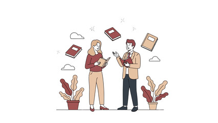 professional colleagues engaged in a discussion exchanging ideas in a modern workspace setting