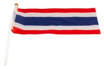 Thai flag isolated on white background