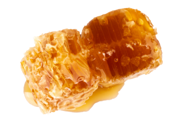 honey isolated on white background Honeycomb