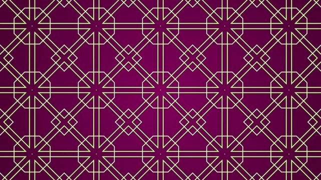 Seamless geometric pattern with decorative shapes and vintage ornamental design for wallpaper or fabric