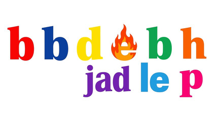 Colorful Alphabet Letters with Creative Design, Suitable for Educational Materials and Fun Visuals