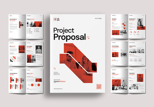 Modern Project Proposal Brochure Template for Corporate Agency and Company use