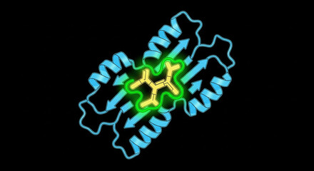 Molecular structure with central star