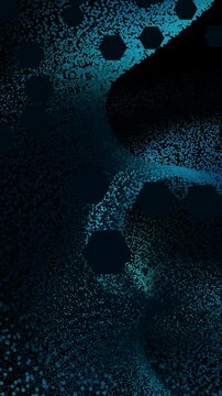 Futuristic Tech Vortex, Advanced Organic Motion Design Featuring Micro Dot Vortex Shapes For Innovative Visualization Applications