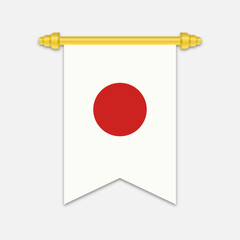 Pennant with the flag of Japan
