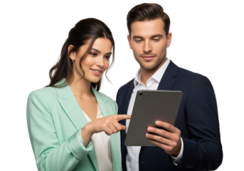 Social media marketing specialists analyze audience engagement and share success stories to promote personal service during an expert consulting session or networking event for business growth