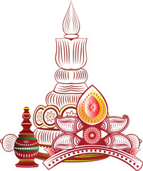 Bengali wedding Mukut and Topor design.