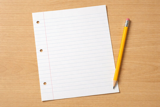 notebook and pencil