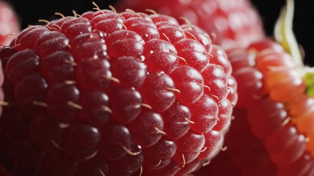 raspberry on white background