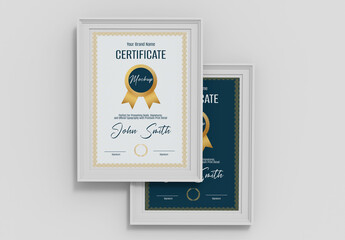 Award Certificate Mockup