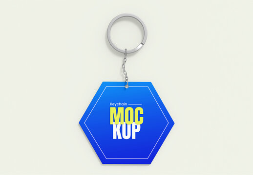 Realistic Keychain Mockup