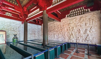 Asia, China, Xi'an, Great Wild Goose Pagoda,, chinese temple in china