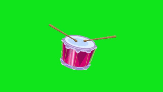 vector illustration of a drum