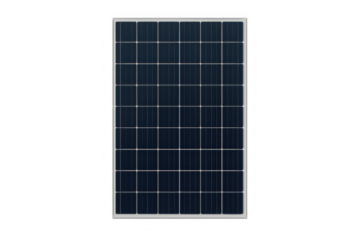 Solar panel for clean energy production, representing environmental sustainability and modern energy technology on a transparent background