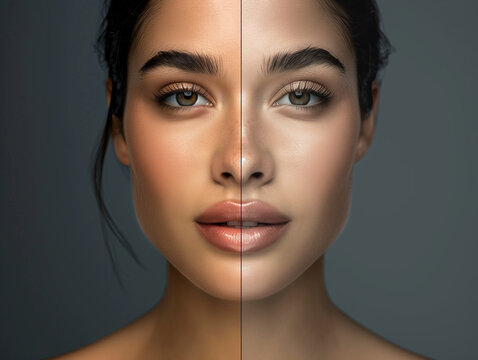 retrato con maquillaje